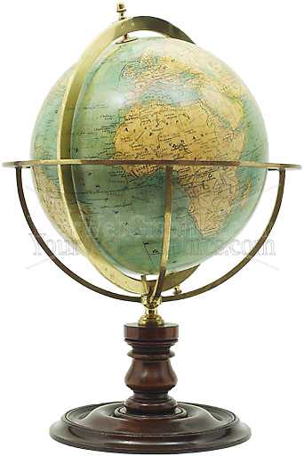 photo - antique-brass-and-wooden-globe-5-jpg